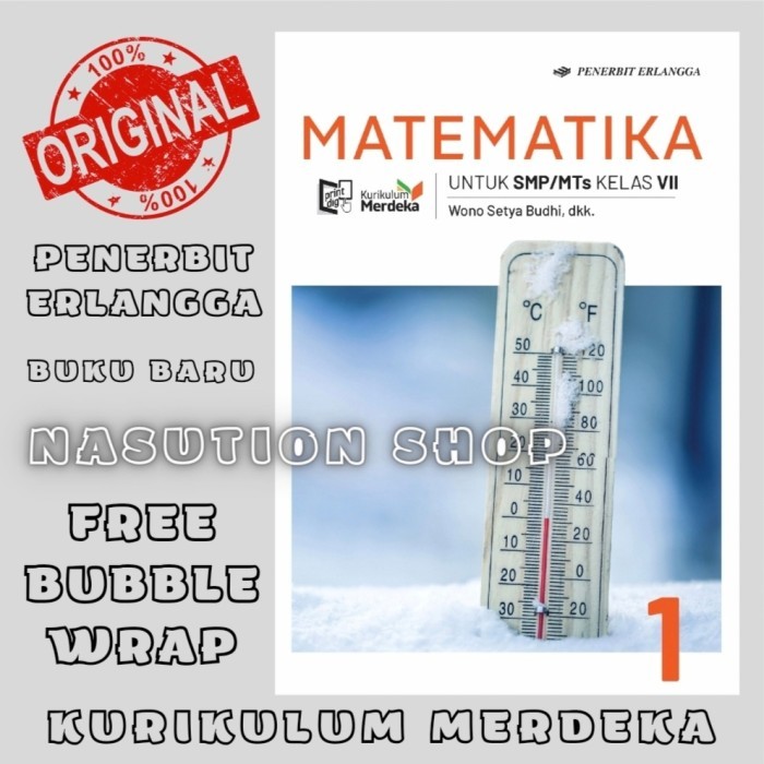 

Buku Matematika Kelas 1 / 7 VII SMP/MTs Erlangga Kurikulum Merdeka ORI