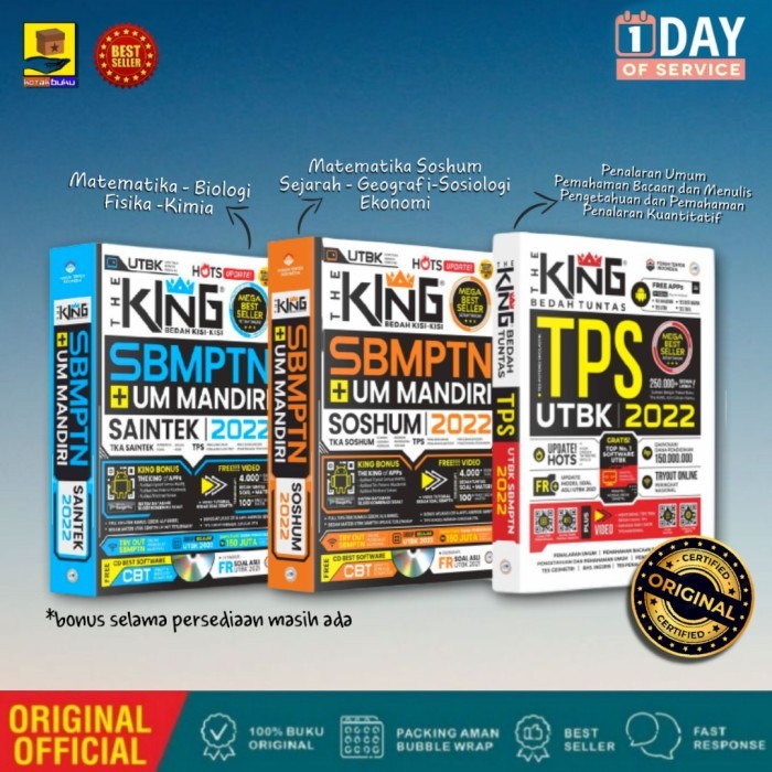 

BUKU THE KING SBMPTN SOSHUM SAINTEK 2022 ( New Update )
