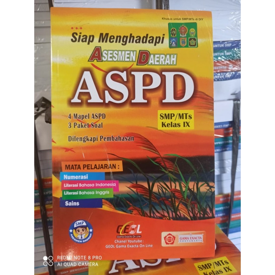 

Buku Siap Ujian ASPD Asesmen Standarisasi Pendidikan Daerah : IX SMP