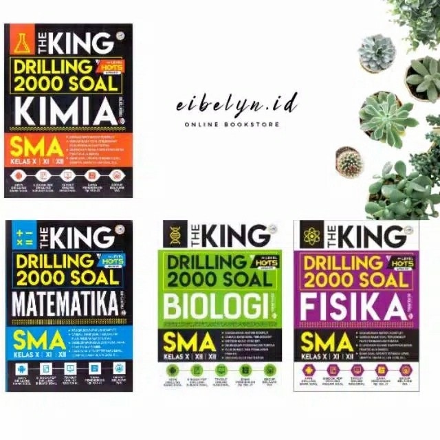 

BUKU SMA THE KING DRILLING 2000 SOAL KIMIA, BIOLOGI, FISIKA, MATEMATIK