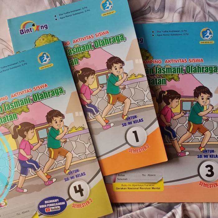 

semester 2 buku BINTANG PJOK kelas 123456 SD buku PENJASKES