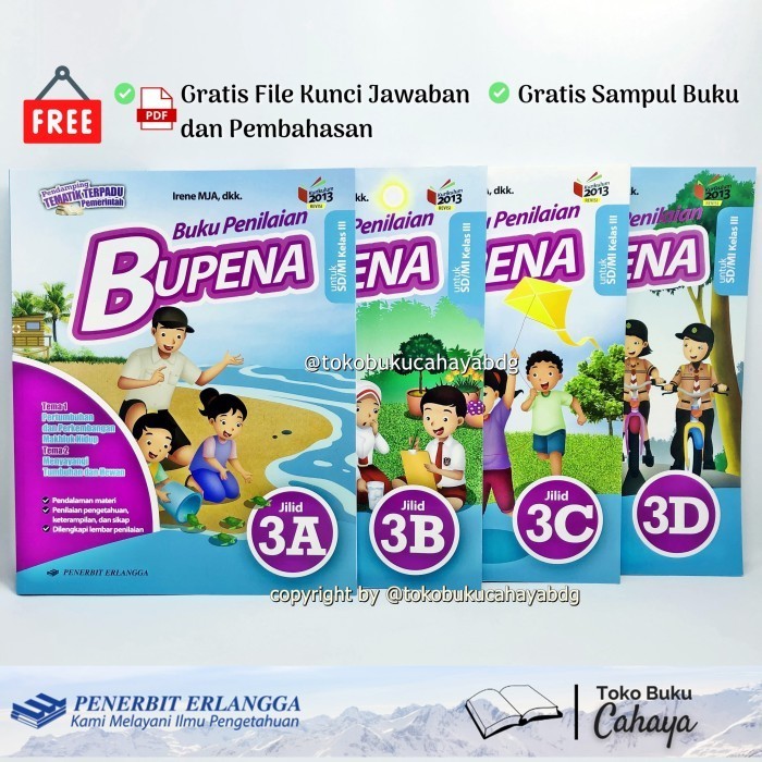 

Buku BUPENA SD KELAS 3A 3B 3C 3D K13N ERLANGGA buku penilaian Original