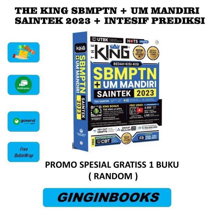 

BUKU THE KING SBMPTN + UM MANDIRI TPS SAINTEK 2022-2023