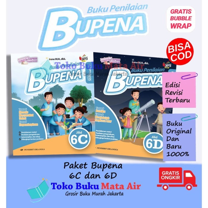 

BEST SELLER ORIGINAL PAKET BUPENA 6C & 6D UNTUK SD MI K13N - ERLANGGA