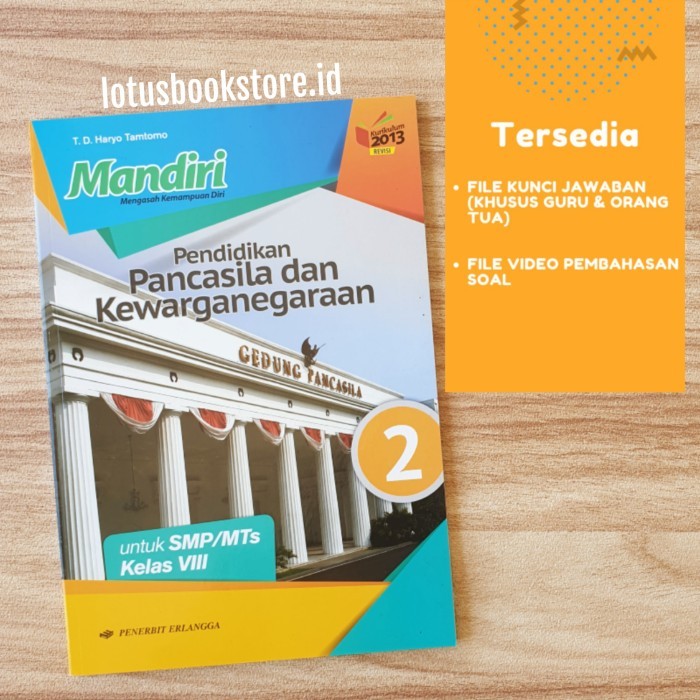 

Buku Mandiri PPKN SMP Kelas 8 Kurikulum 2013 Revisi Erlangga Original
