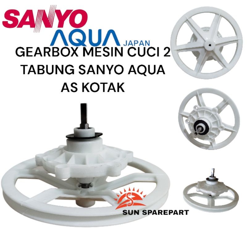 gearbox/girbox mesin cuci 2 tabung As kotak SANYO/AQUA SW-740XT
