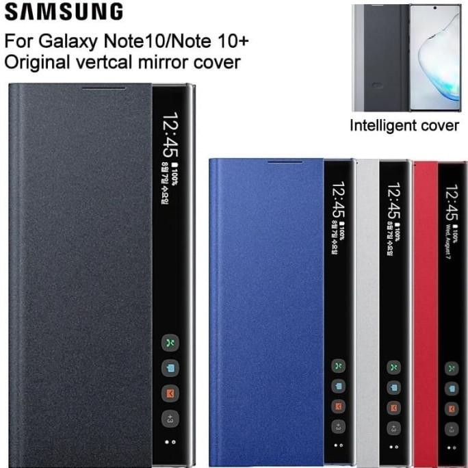 TERMURAH - Flip Case Samsung Galaxy Note 10 / Note 10 Plus Flip Case Clear View