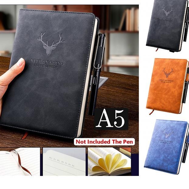 

Buku Agenda Notebook A5 Buku Catatan Binder Jurnal Harian Cover Kulit