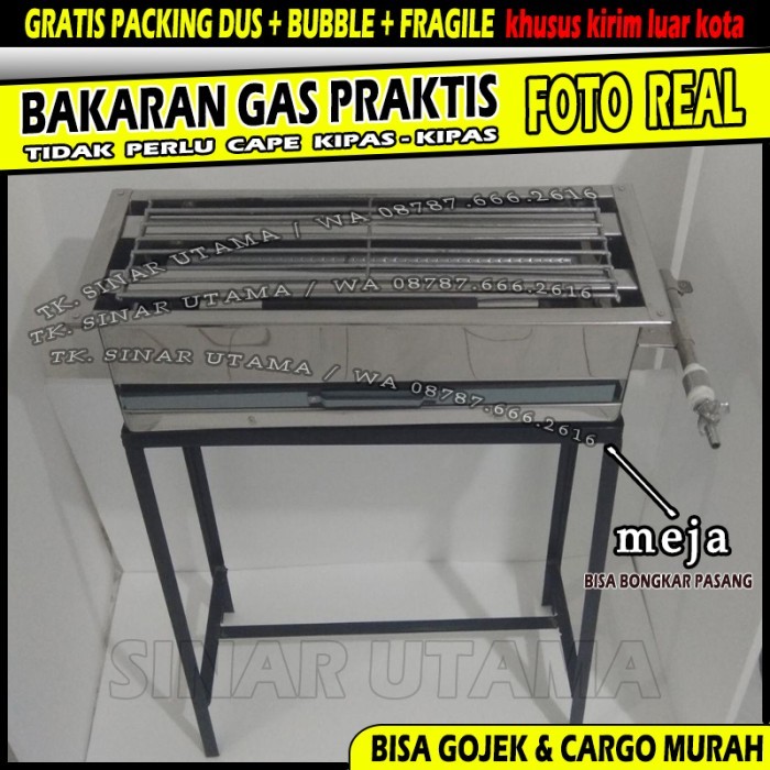 Panggangan Gas (Sosis Bakar,Ayam,Sate,DLL) Bakaran, Kompor Panggang