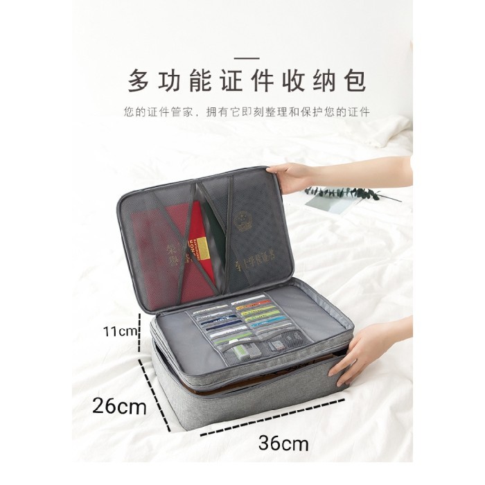 

TERLARIS! [LOCKIT] Travel Document Bag 3 Digit Password / Tas Dokumen Anti Air