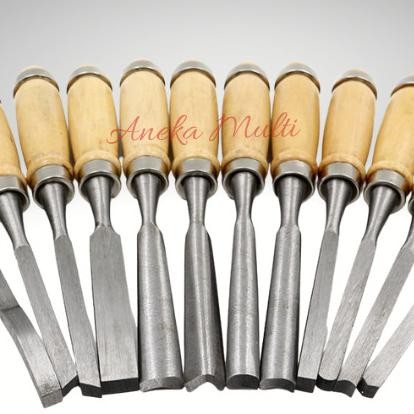 

Set Pisau Ukir Alat Pahat Kayu Wood Chisel Carving Knife 12 In 1 81N