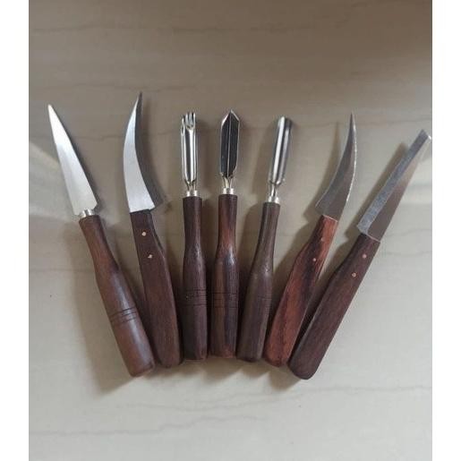 

Pisau Ukir Buah Dan Sayur / Pisau Garnish / Pisau 1 Set Isi 7