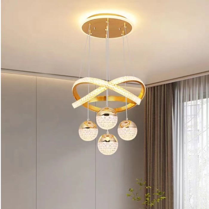 

New - Highline Lampu Gantung Kristal Lampu Plafon Minimalis