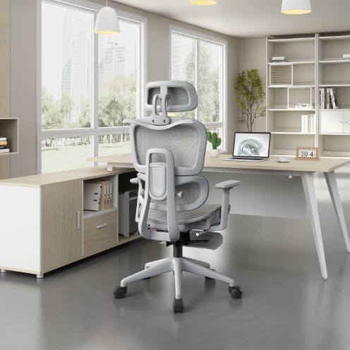 

New - Furnibest Kursi Kantor Kursi Kerja Ergonomis Jaring Kursi Direktur