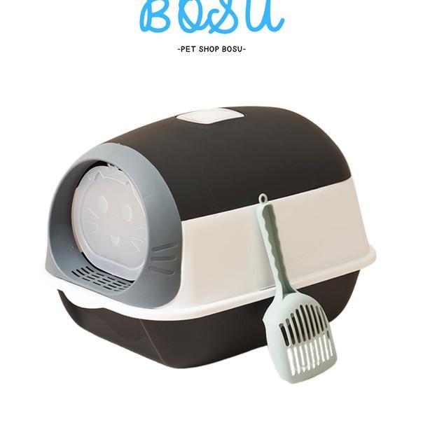 Cat Litter Box Kucing Besar Full Tertutup Anti Air Dan Anti Bau Bonus Sekop