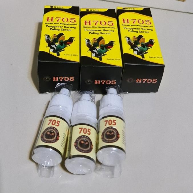 H705 Penggacor Burung Untuk Harian 3 Botol .Asli Cabang 705 Net Original Dan Terpercaya