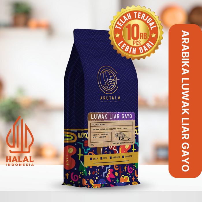 

Arutala Kopi Luwak Gayo Wild Civet Coffee 200 Gram Diskon