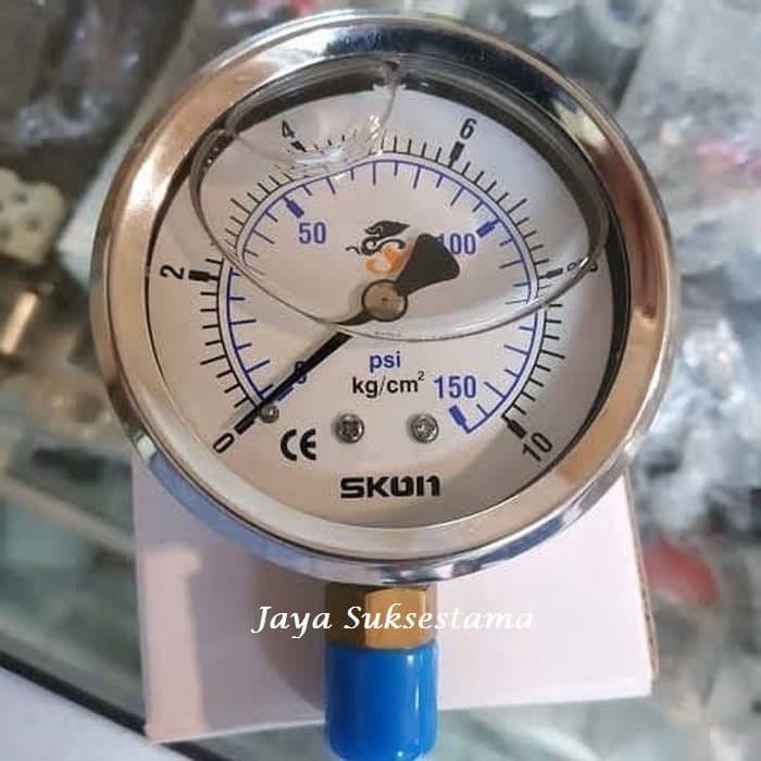 

newgan!! Pressure Gauge 10 Bar (kg/cm2) 2,5" inch Skon / Manometer Skon 10Bar