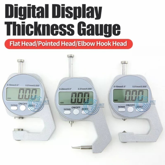 

newgan!! 10mm / 20mm Digital Thickness Gauge - Alat Ukur Ketebalan Pipa Plat