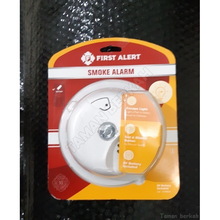 Cuci Gudang First Alert Detektor Asap Dan Api Lithium Battery/ Smoke & Fire Alarm