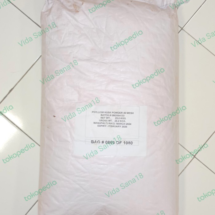 

Organic Psyllium Husk 98% Pure / 25Kg Terlaris