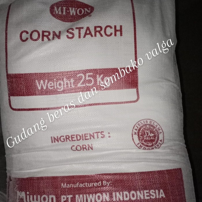 

Maizena Miwon Corn Starch 25Kg (Tepung Jagung) Terlaris