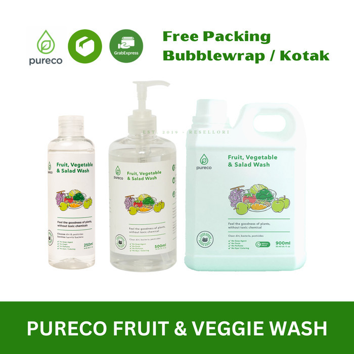 

Pureco - Fruit Vegetable / Veggie & Salad Wash Pencuci Sayur Dan Buah Diskon