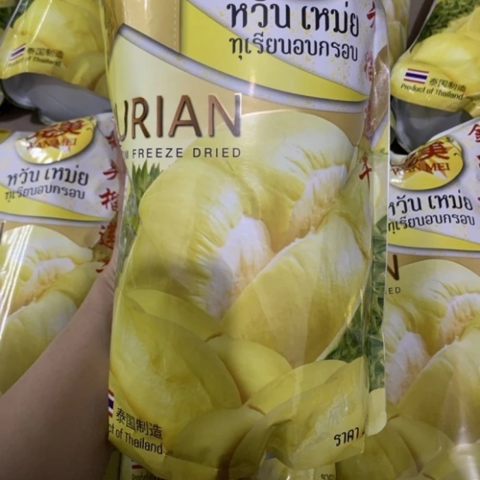 

Durian Vacumvacuumfreeze Dried Montong Premium Wan Mei Snack Thailand Terlaris