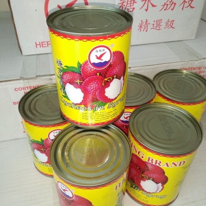 

Leci Kaleng / Lychee / Lychees Merk Herring Brand 1 Lusin New