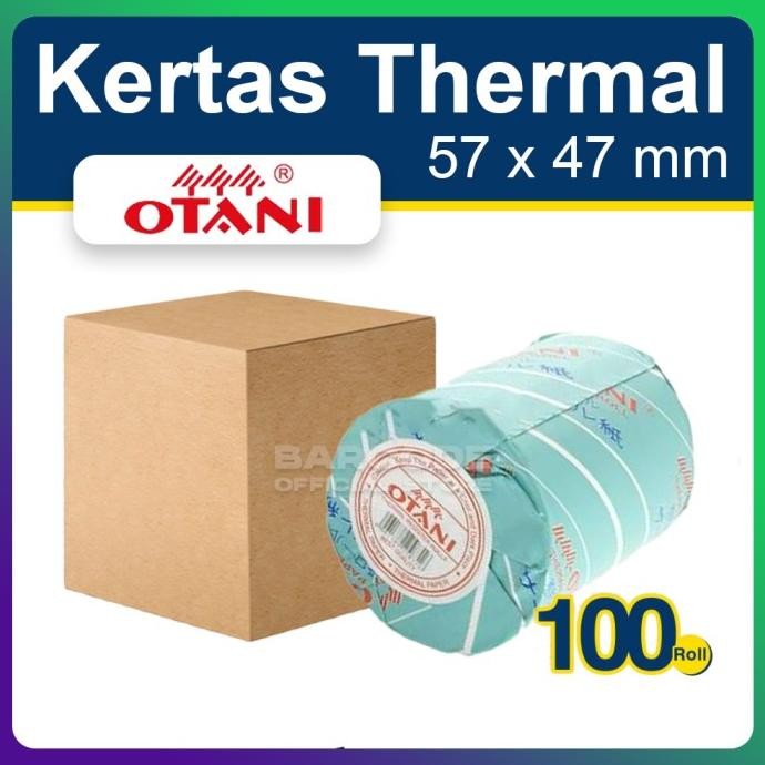 

Kertas Thermal Otani 57X47 Mm - 57X47Mm 1 Dus Isi 100 Roll Struk Kasir Original Dan Terpercaya