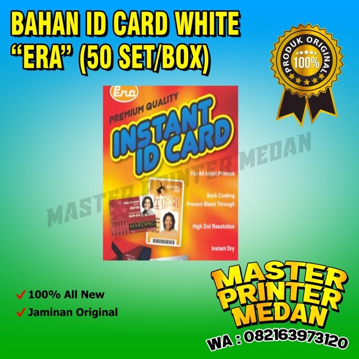 

*****] BAHAN ID CARD WHITE ERA (50 SET/BOX)