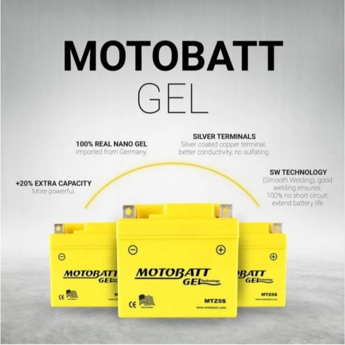 Aki motor accu kering Honda beat,kharisma,Motobatt mtz5s Original