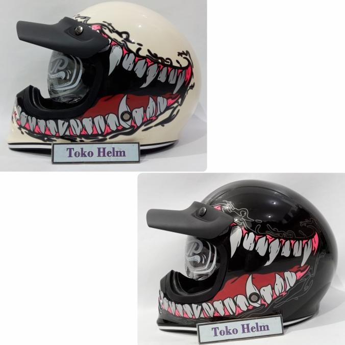 Helm cakil JPX JP retro sinature SG06 venom TEB