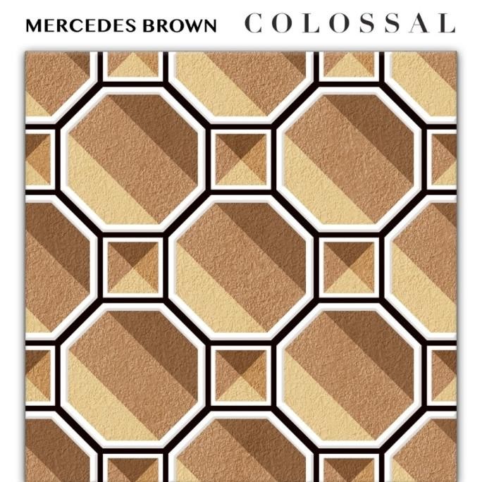 KRAMIK LANTAI 40X40 YHC MERCEDES BROWN HNT