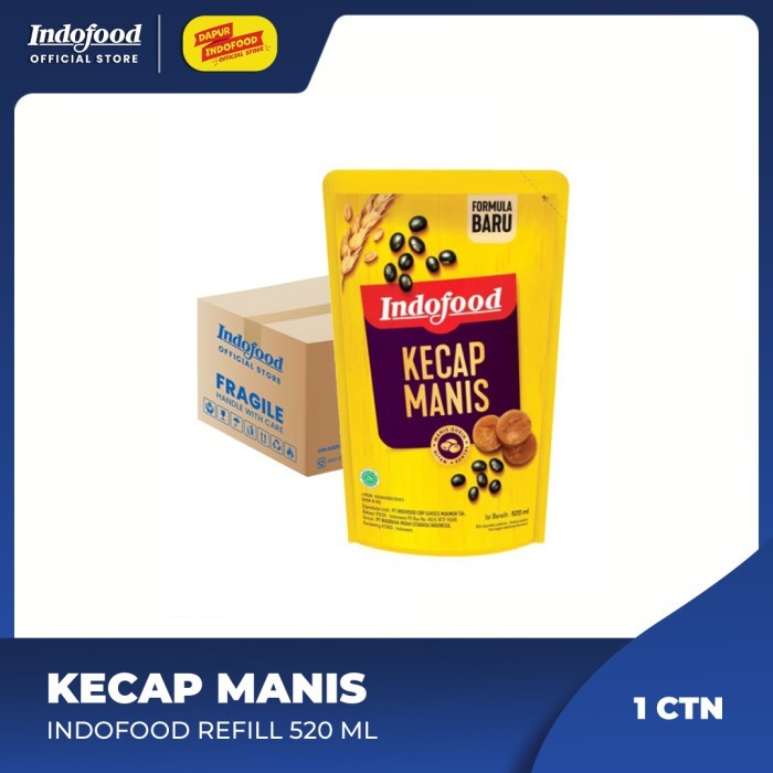 

1 Ctn - Kecap Manis Indofood Refill 520 Ml Terbaik