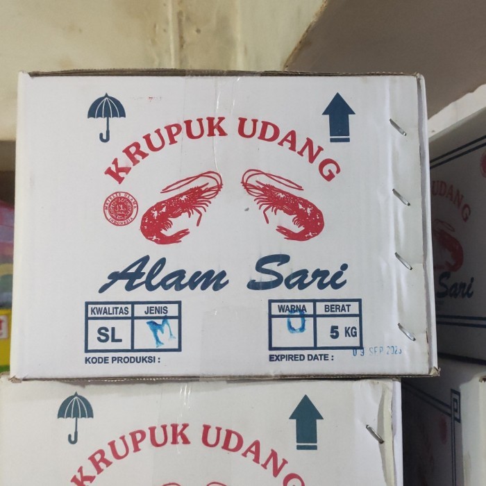 

Kerupuk Udang Mede Cap Alam Sari(Dus) 5 Kg Terbaik