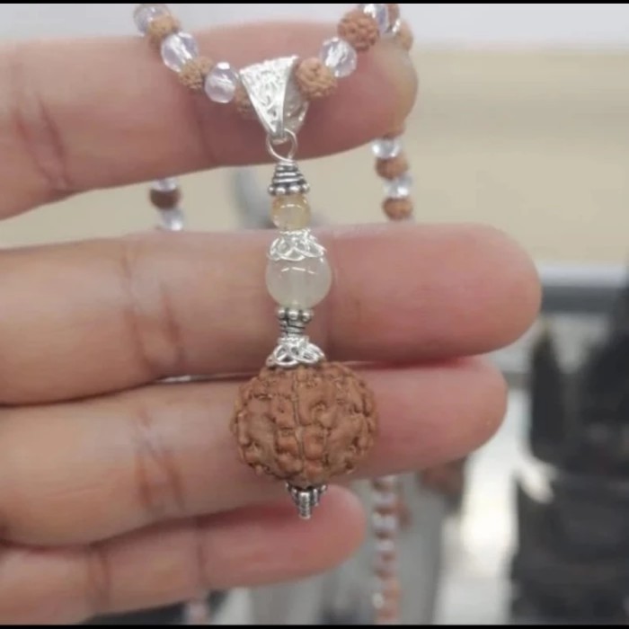 ~~~~~] kalung liontin mukhi genitri rudraksa