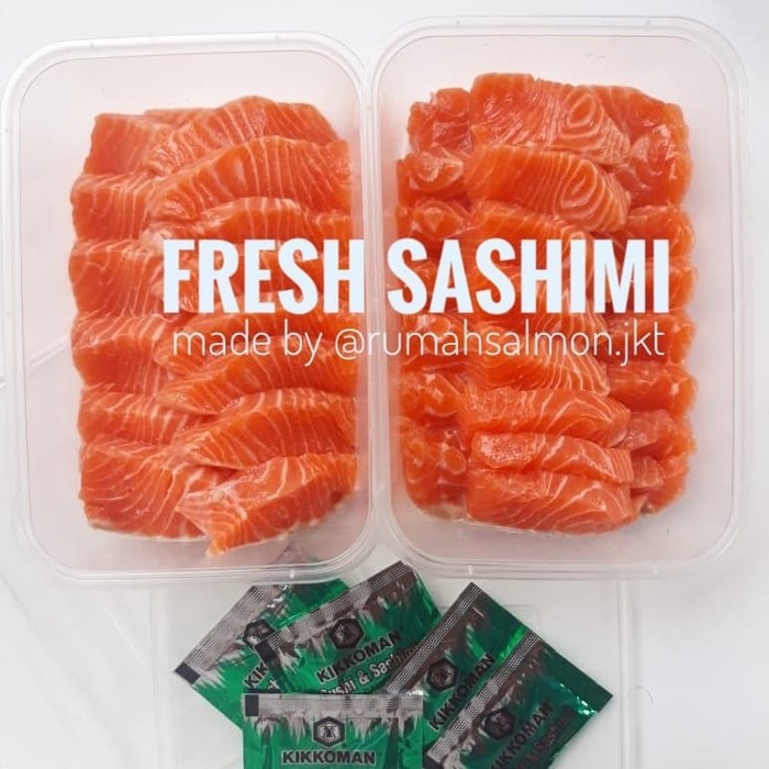 

Ikan Salmon Sashimi 1 Kg Fresh Segar (Free Soyu Dan Wasabi) Diskon