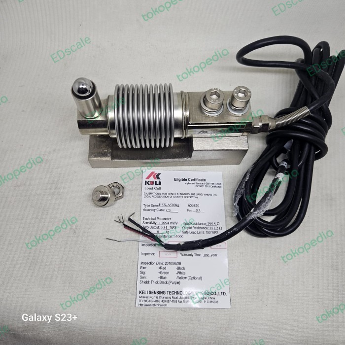 

newgan!! LOAD CELL KELI TYPE HSX / ANTI GETAR / HOPPER SCALE / BELT SCALE 500KG
