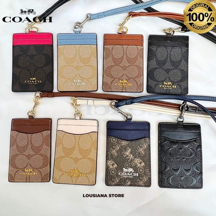 

NEW Lanyard Id Coch Siganture Canvas Logo Print