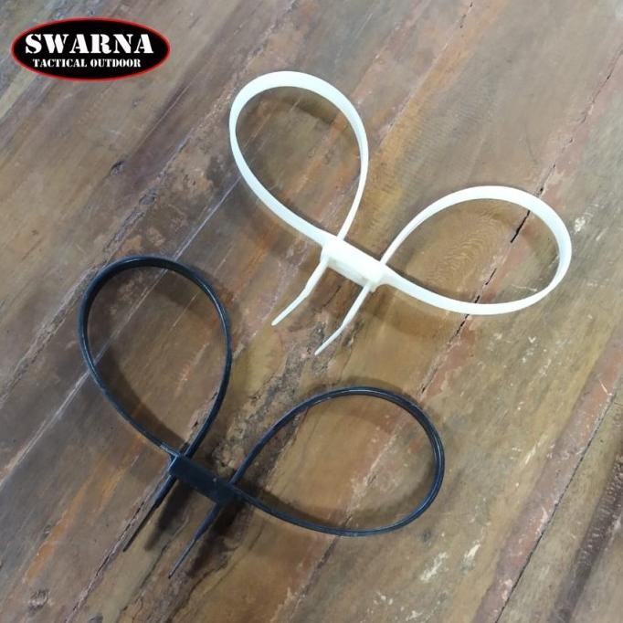 

NEW Borgol Plastik - Kabel Ties Hitam dan Putih 1 Pack (isi 10 pcs)