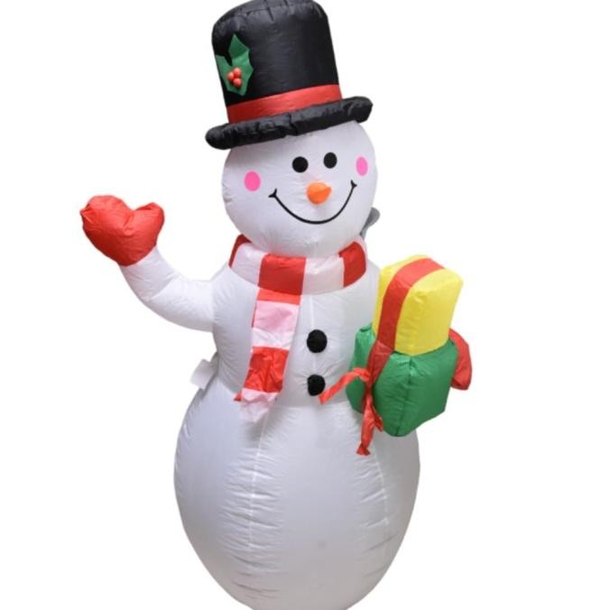 Noelle 150 Cm Patung balon Boneka Salju Santa Claus Dekorasi natal TPA