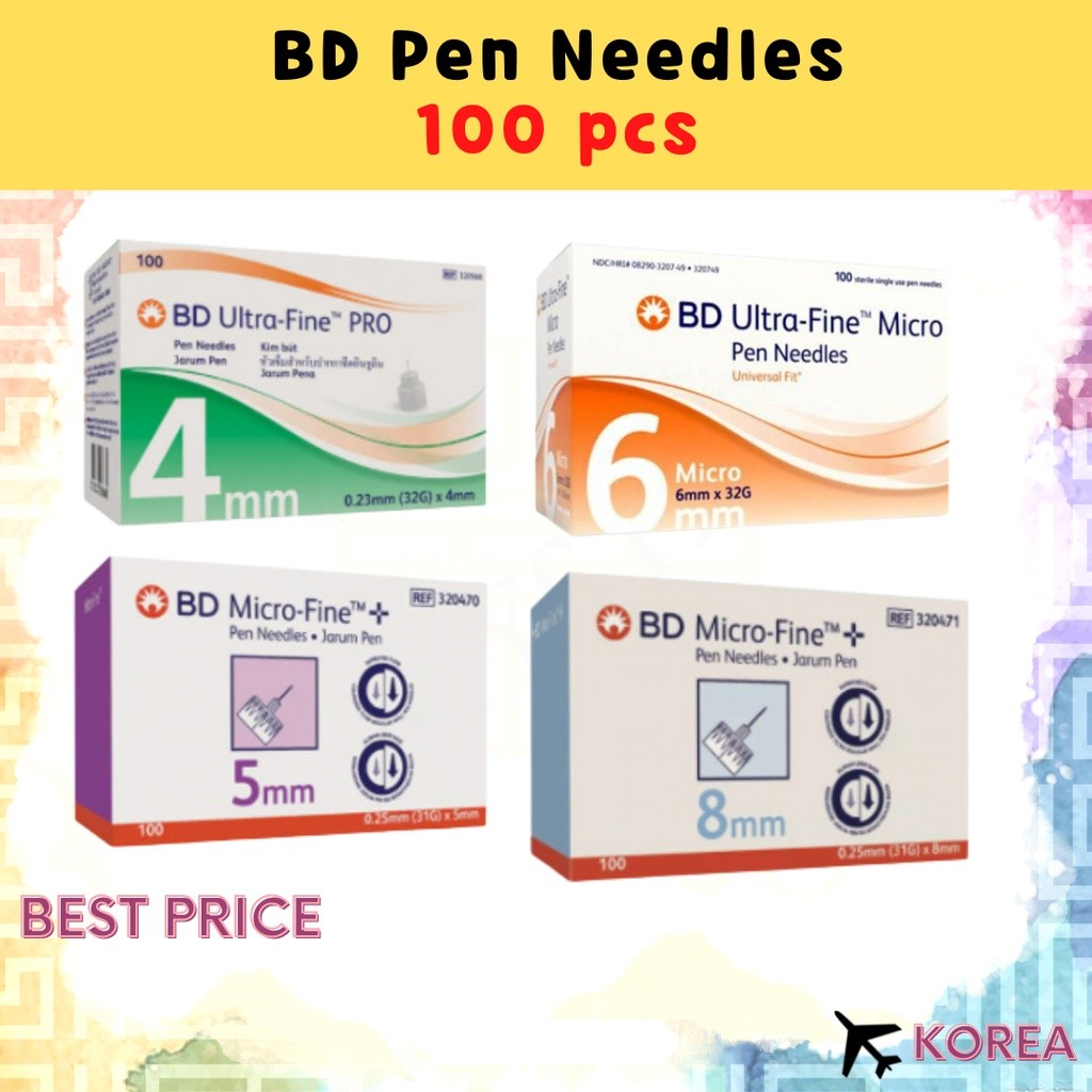 

Pena BD Pro/Ultra/Fine/Micro 4mm 5mm 6mm 8mm 100 lembar / (32Gx4mm) (31Gx5mm) (32Gx6mm) (31Gx8mm) |mSFxJQo4|