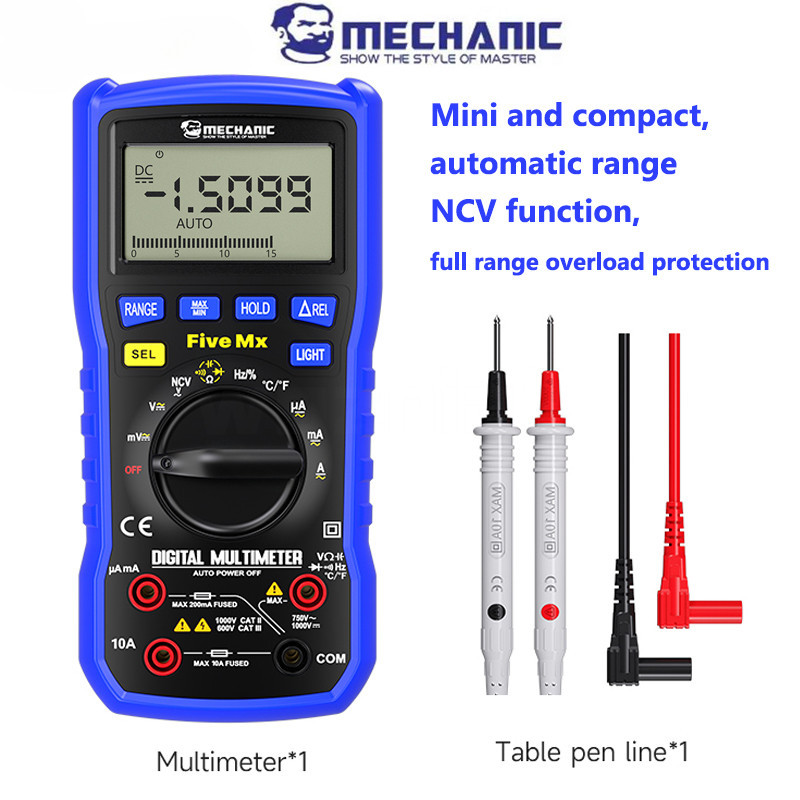 

Multimeter Cerdas Mekanik Five MX Sepenuhnya Otomatis dengan Siaran Ucapan Bahasa Inggris dan Tampilan Digital Presisi Tinggi untuk perbaikan ponsel |lKCwKq1C|