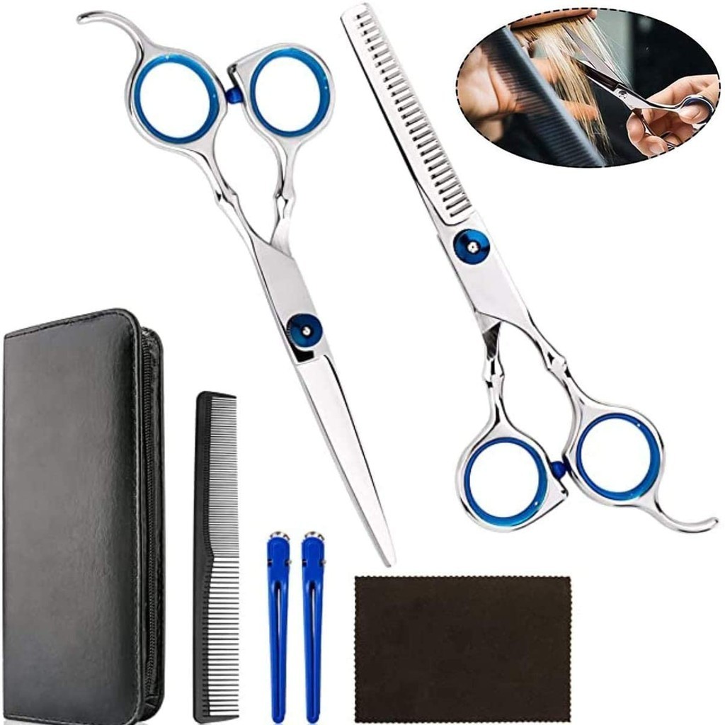 

Set Gunting Potong Rambut 7 Buah, Gunting Potong Rambut Profesional Gunting Penipis Tukang Cukur Set Gunting Rambut dengan Kotak Kulit Hitam dan Jubah Salon |uQzFADGE|