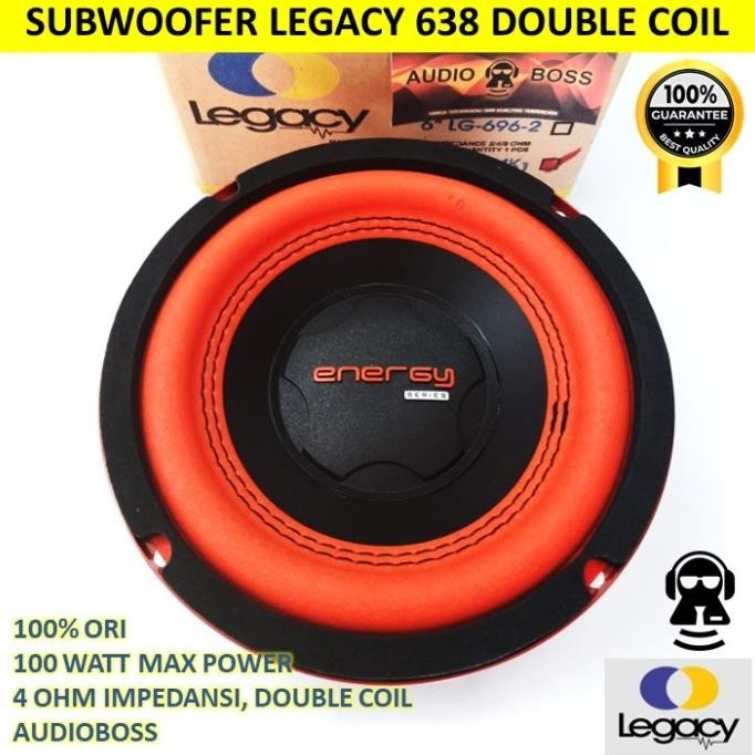 TERBARU - Speaker Subwoofer 6 Inch 6in 6" Legacy 6 638 LG 638-2 150 Watt