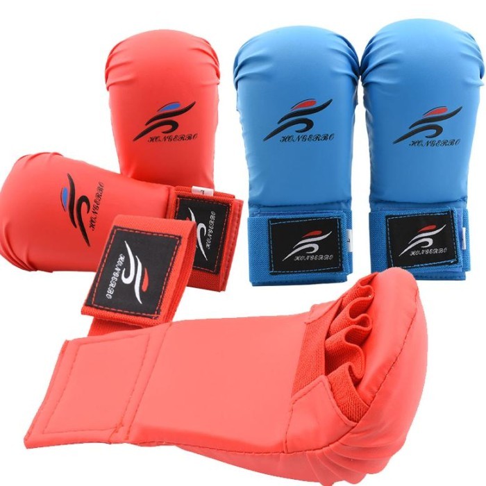 Produk Ready Sarung tangan karate dewasa/anak-anak sarung tangan tinju sparring sarung tangan tinju