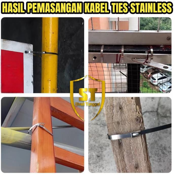 

rt-342 KABEL TIES LEBAR 4,6MM STAINLESS 304 PANJANG 90/100CM TALI PENGIKAT Viral