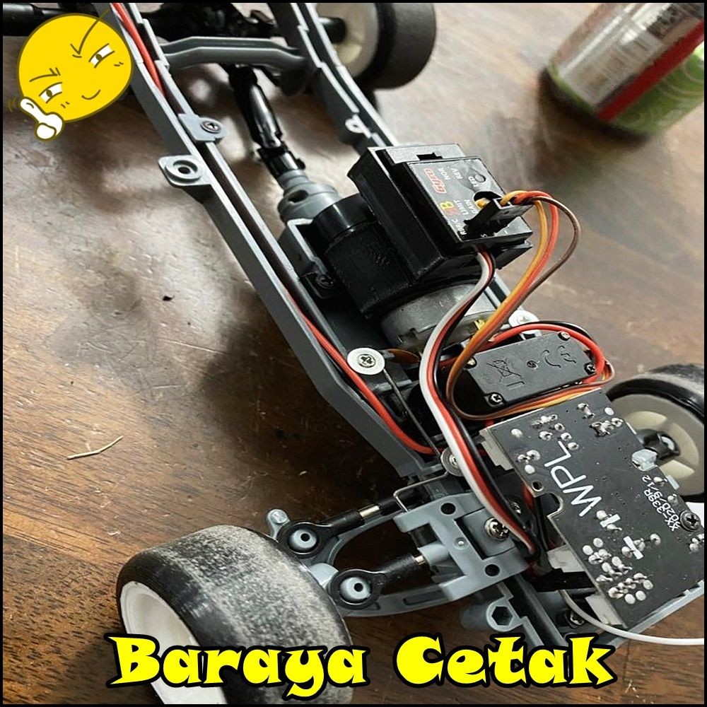 RC Gyro Mount WPL D12 Chassis WPL MN 3D Print Aksesoris Mainan RC