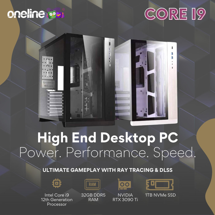 PC Rakitan Gaming Design Core i9-12900K / 32GB DDR5 / RTX 3090 Ti